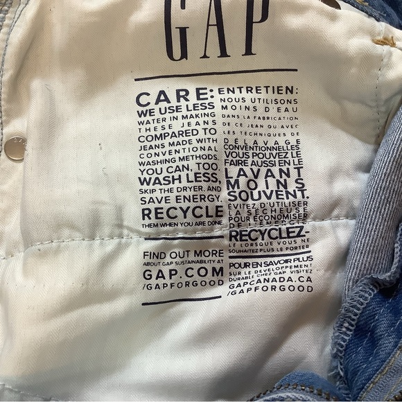 GAP Shorts Women’s 16 Regular Light Denim Distressed Cotton - Picture 5 of 10